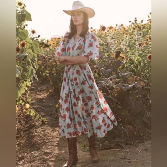 THE GREAT. Dresses & Skirts - The GREAT. The bridge dress in watercolor rose, 1 ( small )